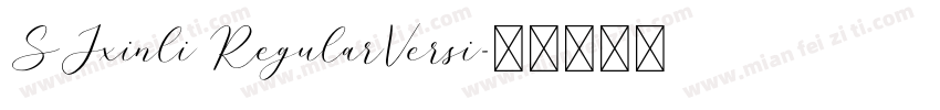 SJxinli RegularVersi字体转换